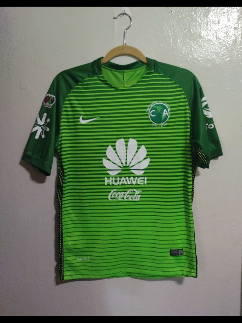 Nike Men’s Green CA Club Football Jersey - Huawei Sponsor Sz S